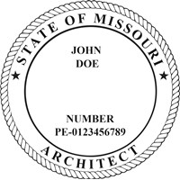 Architect Seal - Pocket Style - Missouri