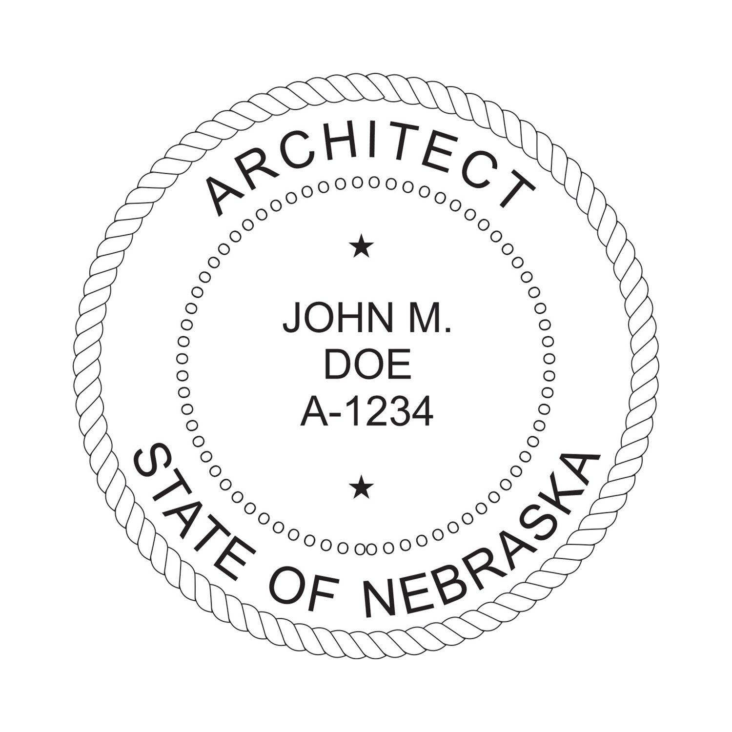 Architect Seal - Pocket Style - Nebraska