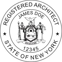 Architect Seal - Desk Top Style - New York