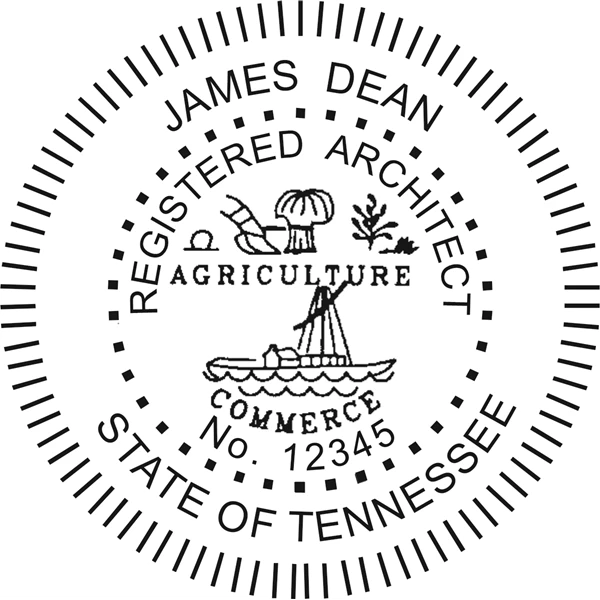 architect seal - pocket style - tennessee