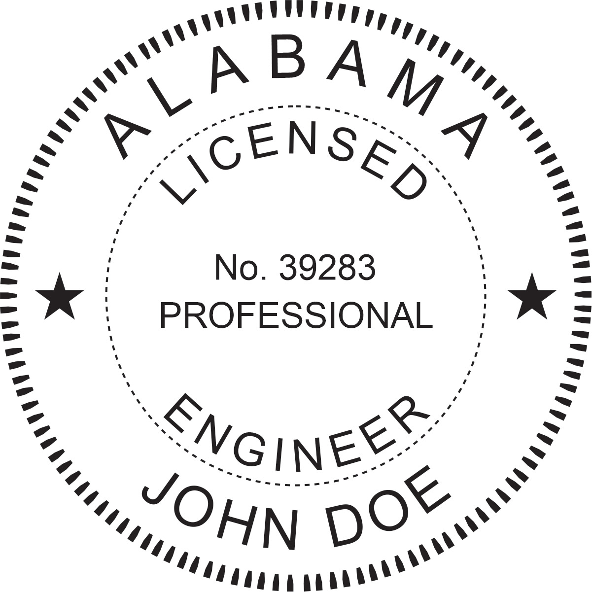 Engineer Seal - Desk Top Style - Alabama