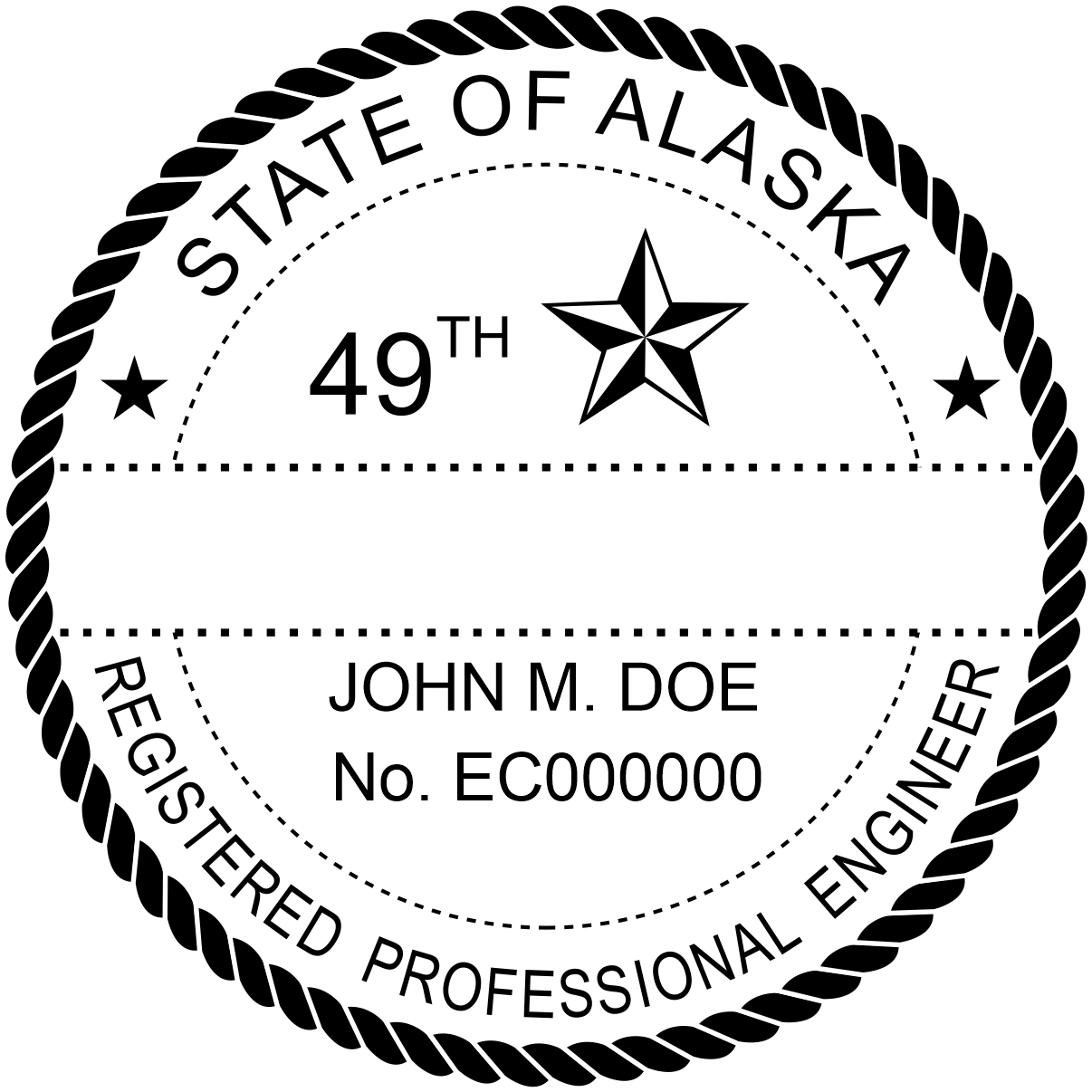 engineer seal - pocket style - alaska