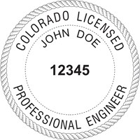 Engineer Seal - Desk Top Style - Colorado