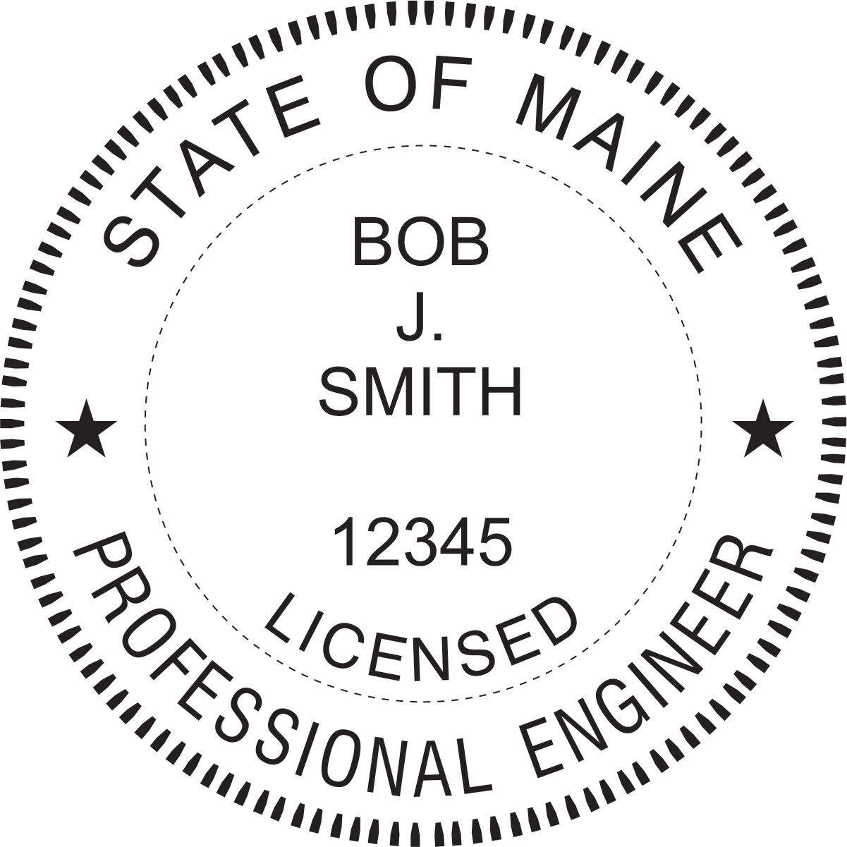 engineer seal - pocket style - maine