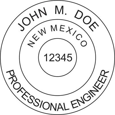 Engineer Seal - Pocket Style - New Mexico