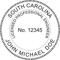Engineer Seal - Pre Inked Stamp - North Carolina