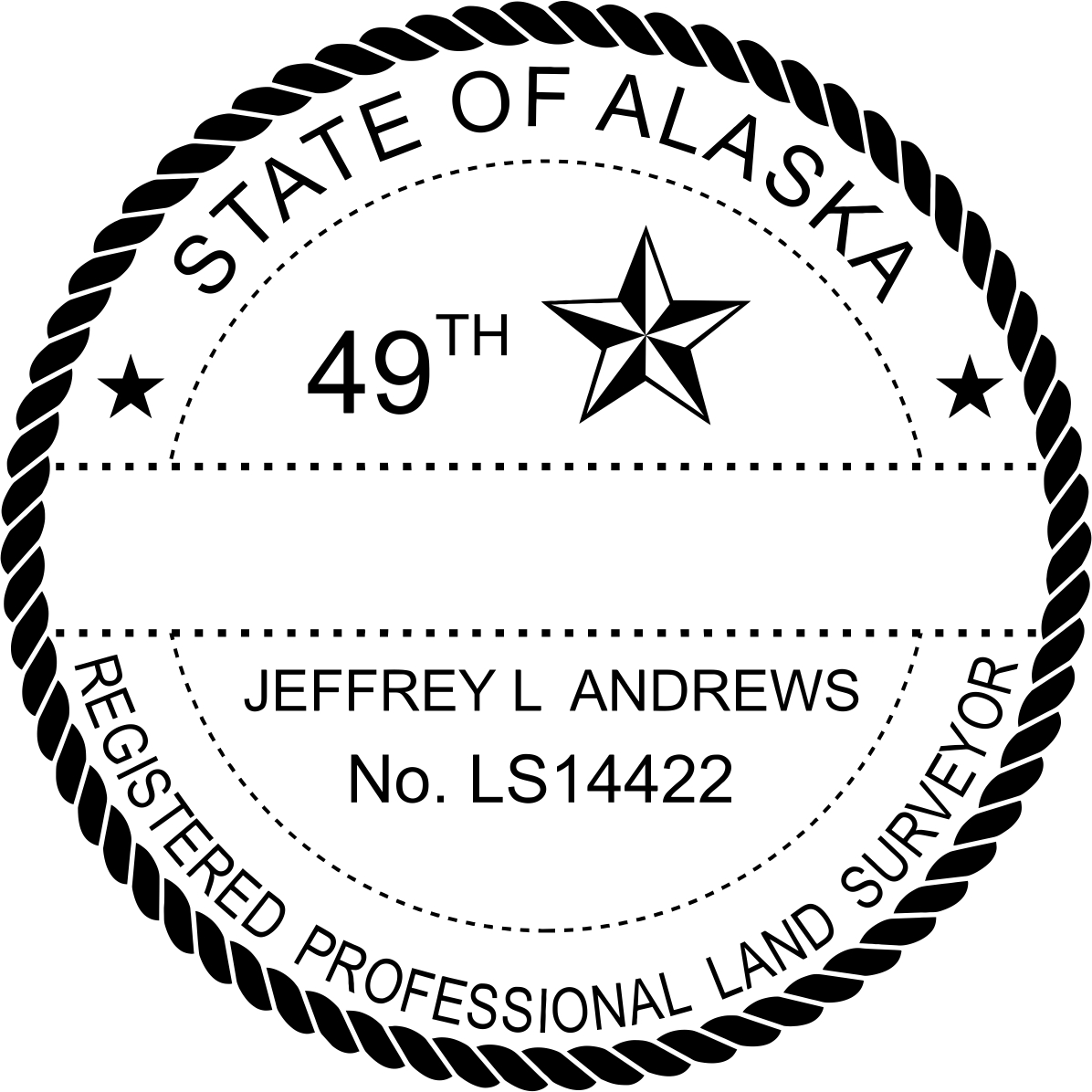 Land Surveyor Seal - Desk - Alaska