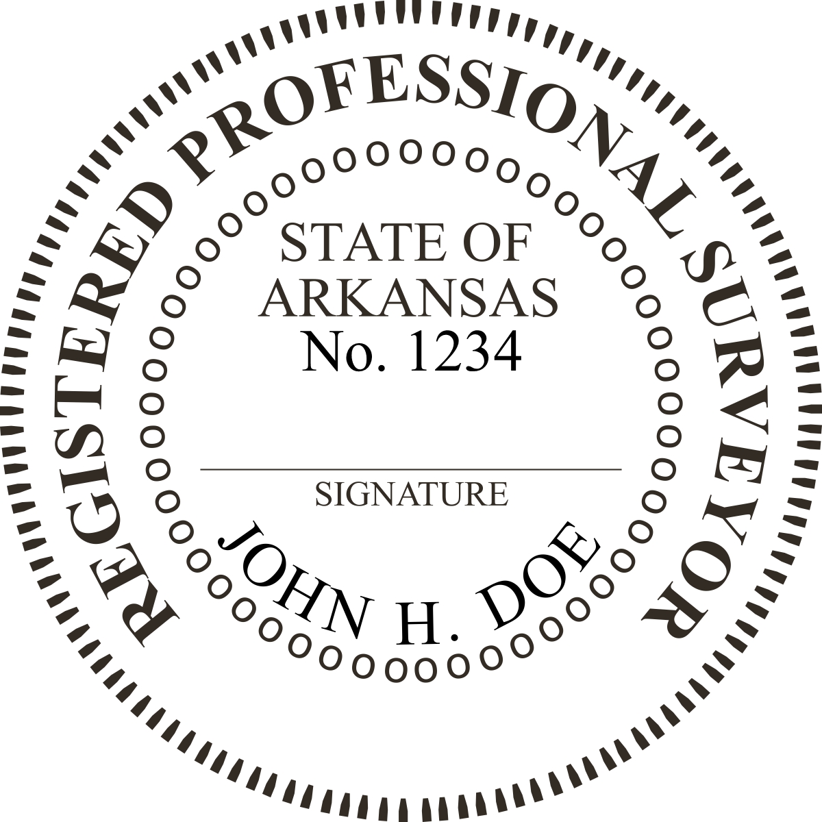 land surveyor seal - desk - arkansas