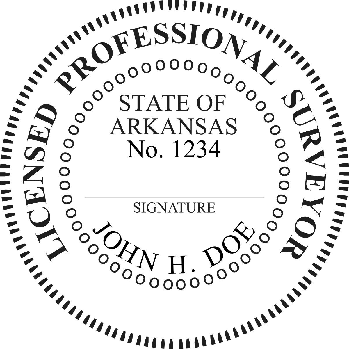 Land Surveyor - Pre Inked Stamp - Arkansas