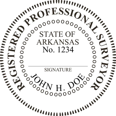 Land Surveyor - Pre Inked Stamp - Arkansas