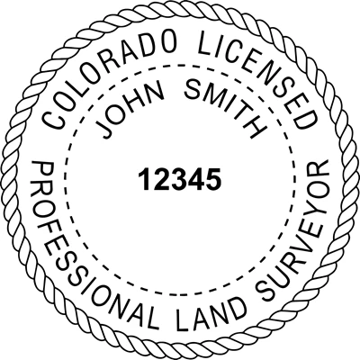 Land Surveyor Seal - Desk - Colorado