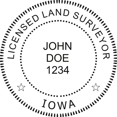 Land Surveyor Stamp - Iowa