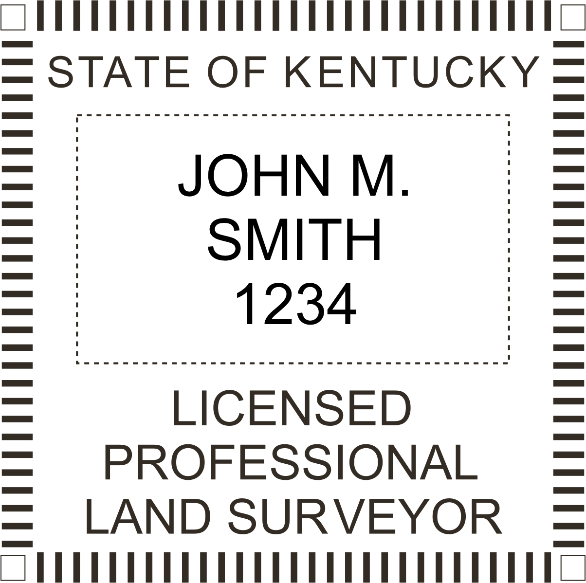 land surveyor stamp - kentucky