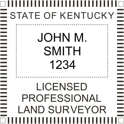 Land Surveyor - Pre Inked Stamp - Kentucky