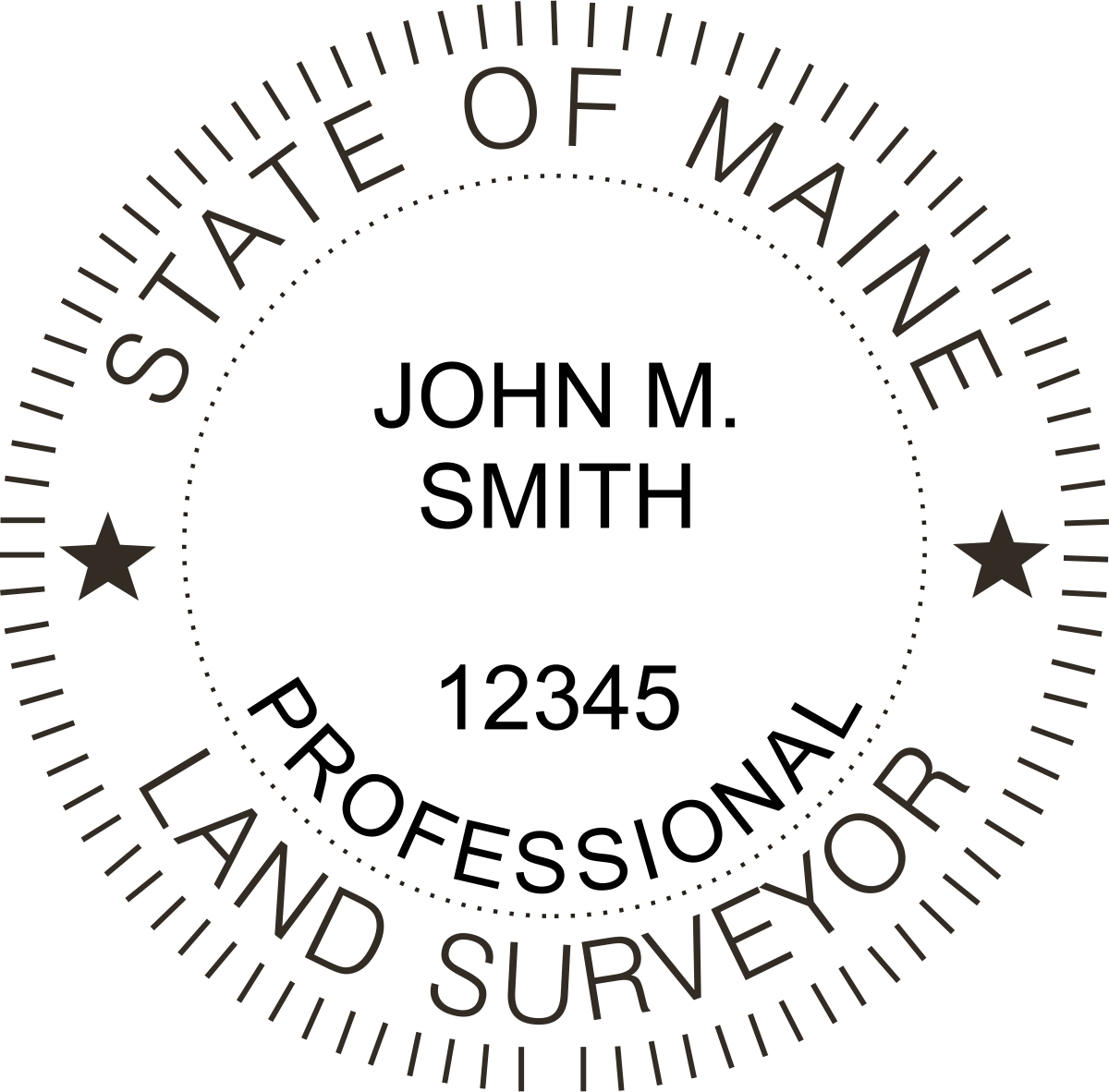 Land Surveyor Seal - Desk - Maine