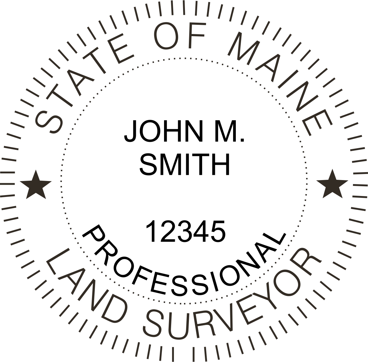 land surveyor seal - pocket - maine