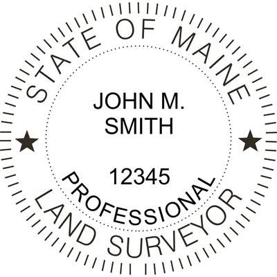 Land Surveyor Seal - Desk - Maine