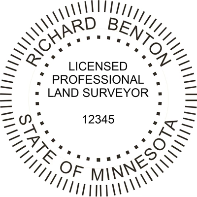 Land Surveyor Seal - Desk - Minnesota