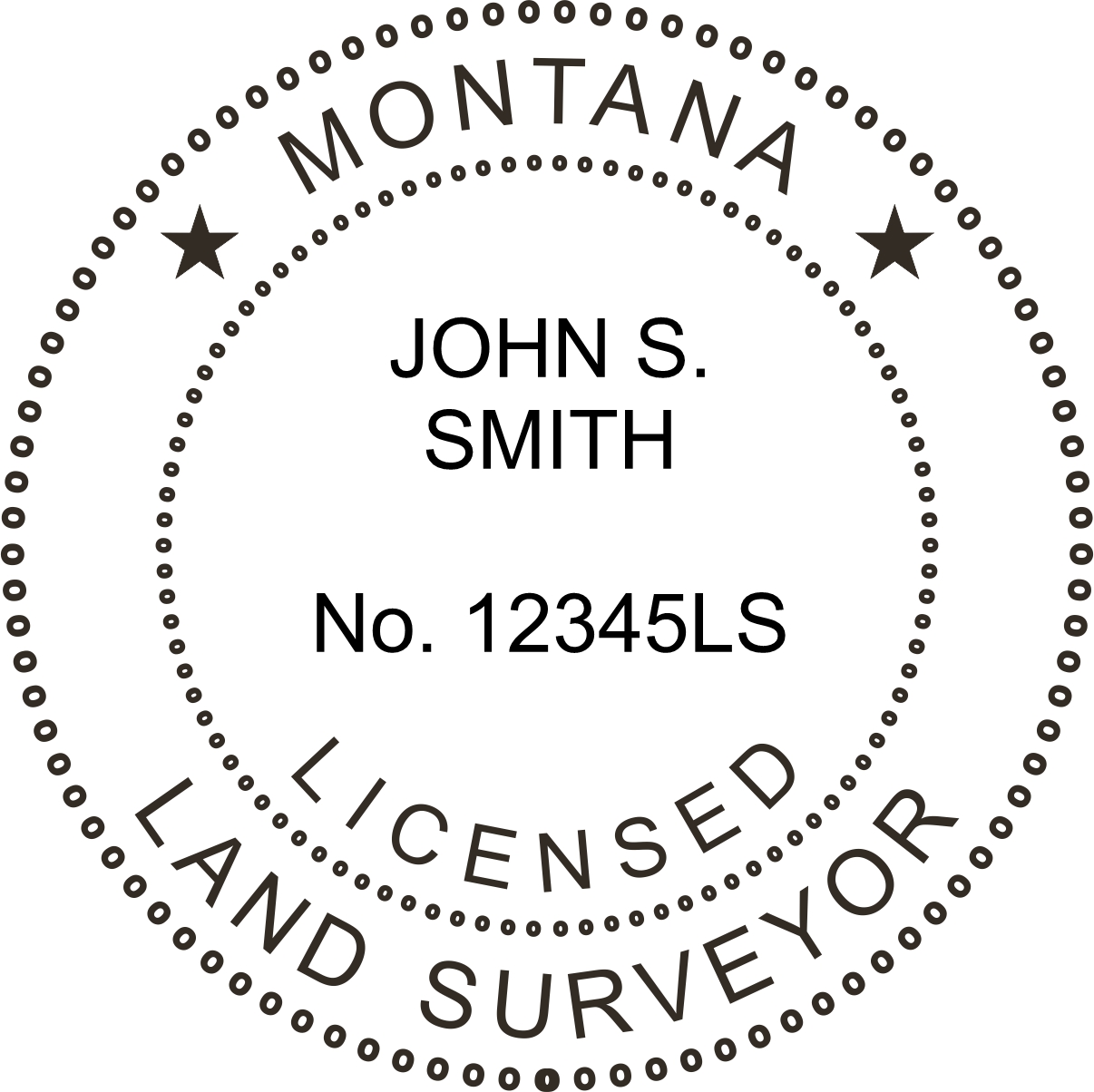 land surveyor seal - pocket - montana