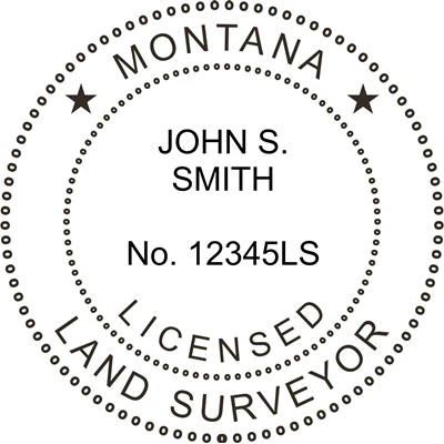 Land Surveyor Stamp - Montana