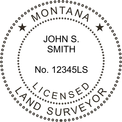 Land Surveyor Stamp - Montana