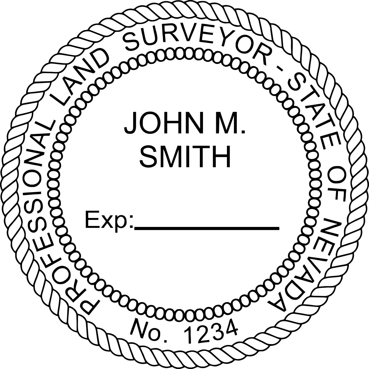 land surveyor seal - pocket - nevada