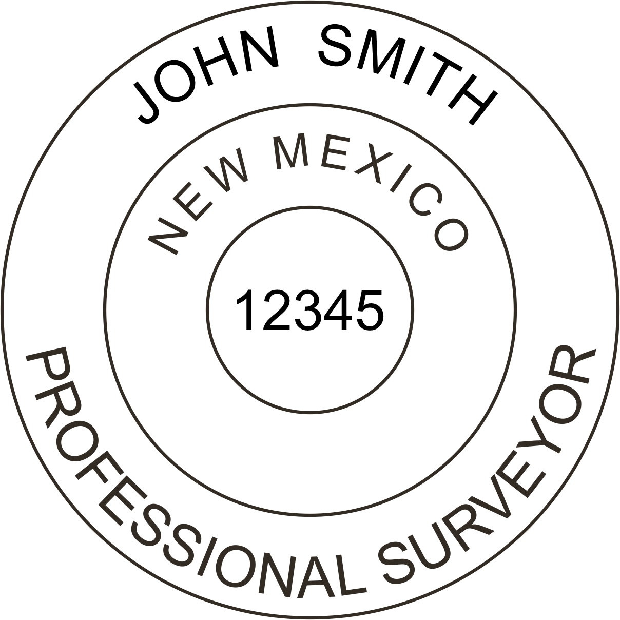 Land Surveyor - Pre Inked Stamp - New Mexico