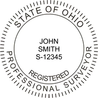 land surveyor - pre inked stamp - ohio