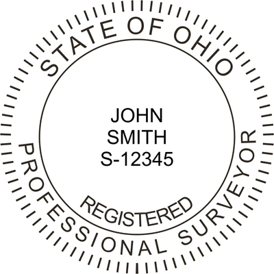 Land Surveyor Stamp - Ohio