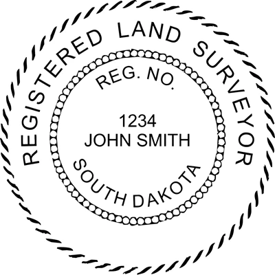 Land Surveyor Stamp Pre Inked - South Dakota