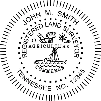 Land Surveyor Stamp Pre Inked - Tennessee