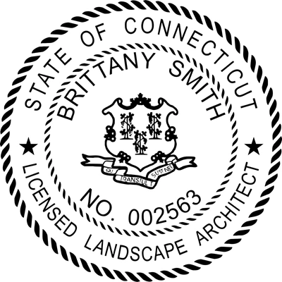 Landscape Architect Seal - Pocket - Connecticut