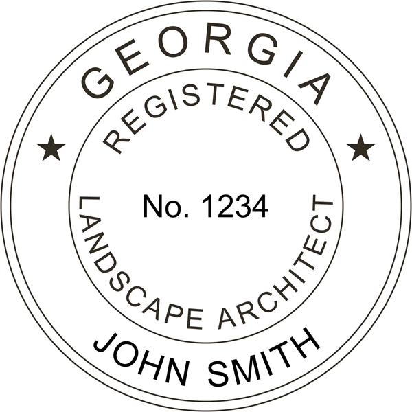 Landscape Architect Seal - Pocket - Georgia