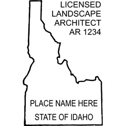 Landscape Architect Seal - Pre Inked Stamp - Idaho