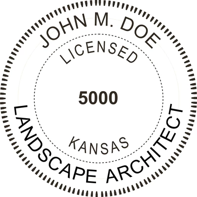 Landscape Architect Seal - Desk - Kansas