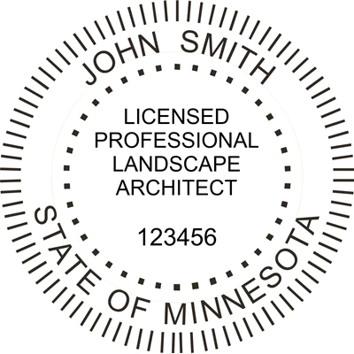 Landscape Architect Seal - Desk - Minnesota