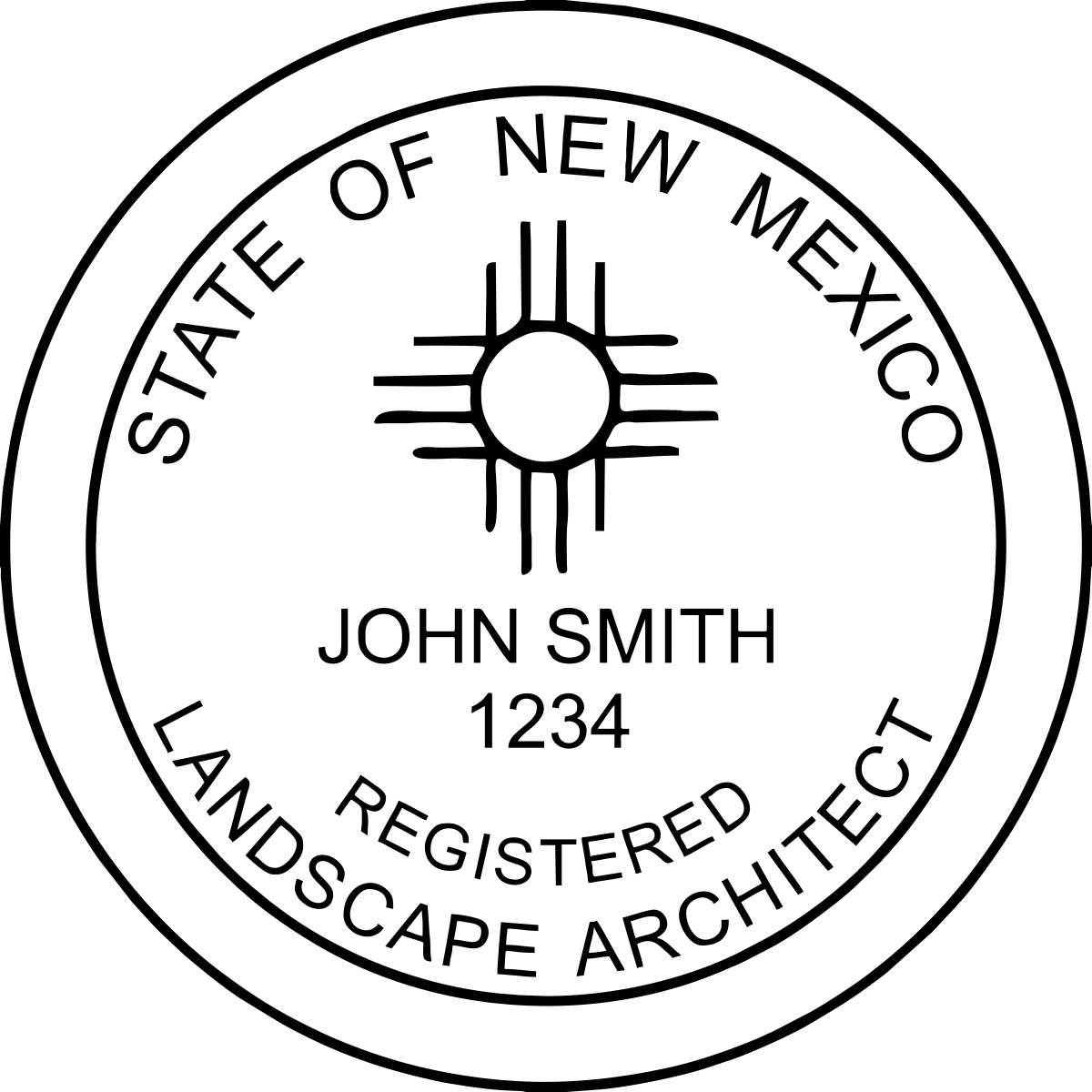 Landscape Architect Seal - Desk - New Mexico