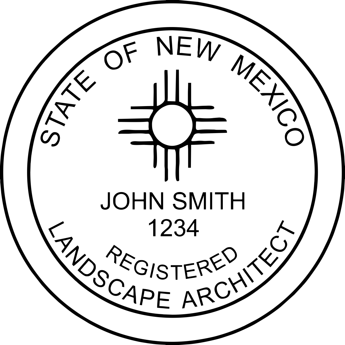 land surveyor stamp - new mexico