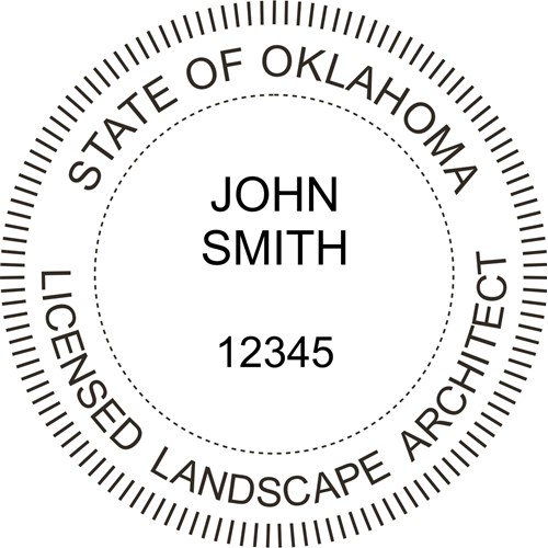 Landscape Architect Seal - Pocket - Oklahoma