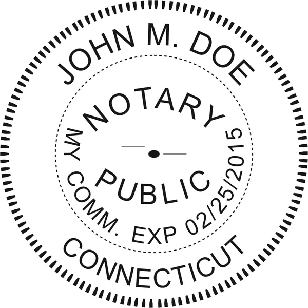 Notary Seal - Pocket Style - Connecticut