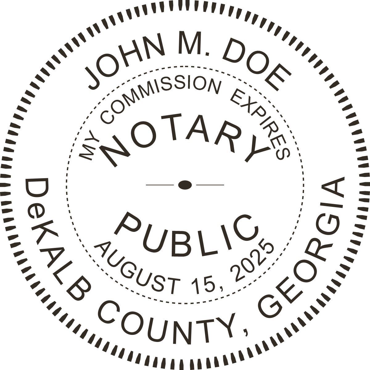 notary seal - pocket style - georgia
