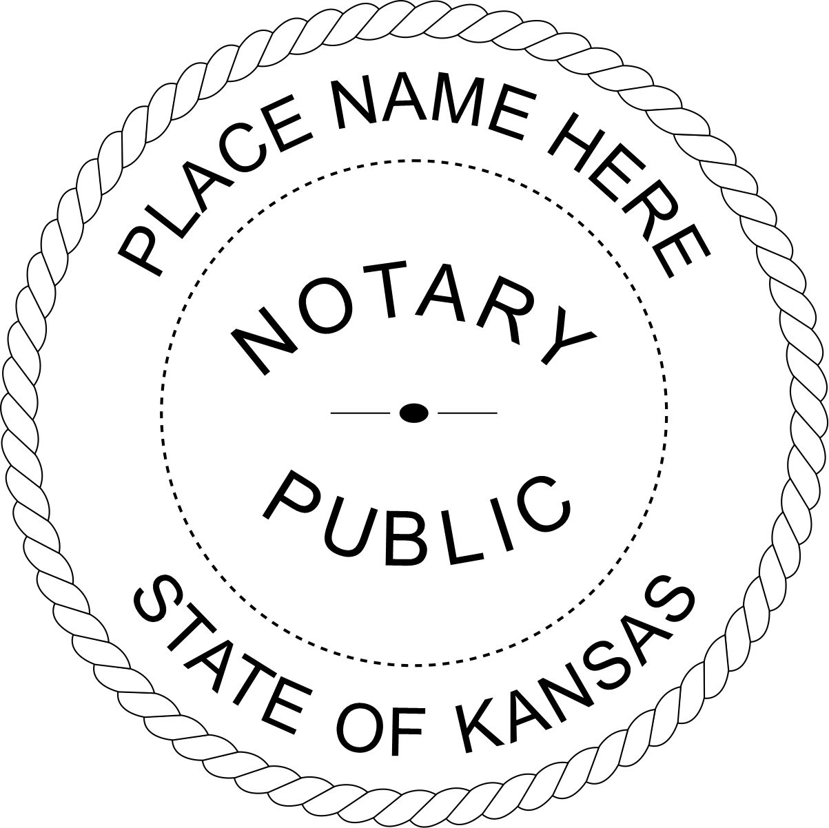notary seal - pocket style - kansas