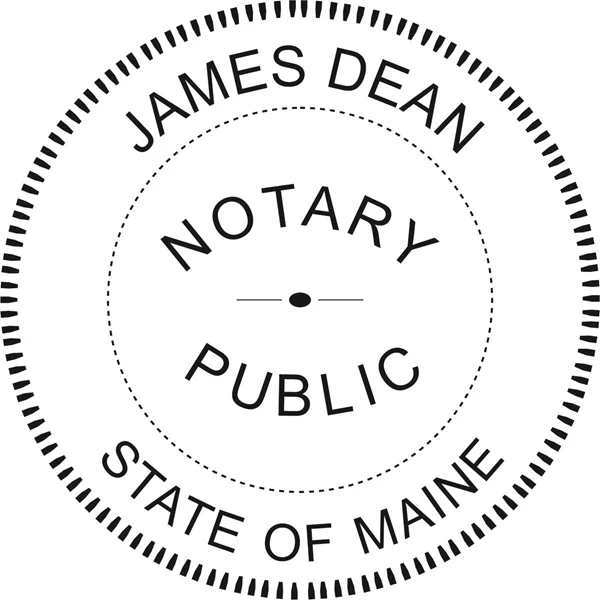 Notary Seal - Desk Top Style - Maine