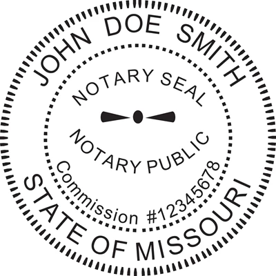 Notary Seal - Wood Stamp - Missouri