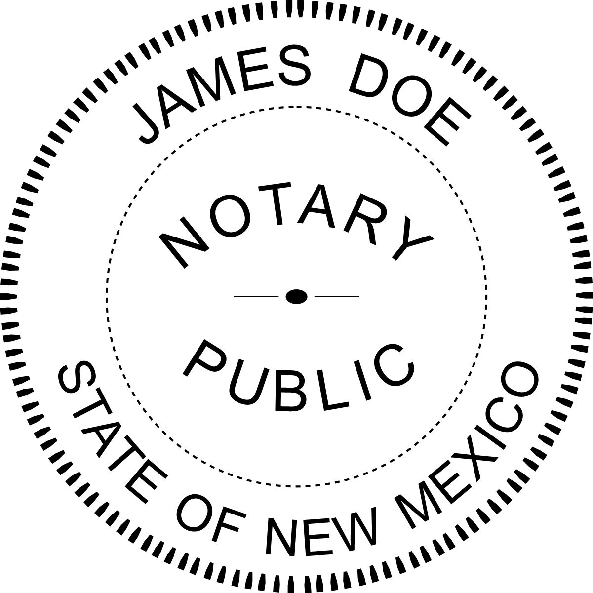 notary seal - pre-inked stamp - new mexico