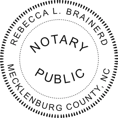 Notary Seal - Wood Stamp - North Carolina