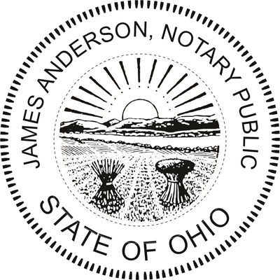 Notary Seal - Pre-Inked Stamp - Ohio