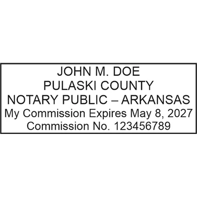 Notary Stamp - ML185 Pre-Ink Stamp - Arkansas