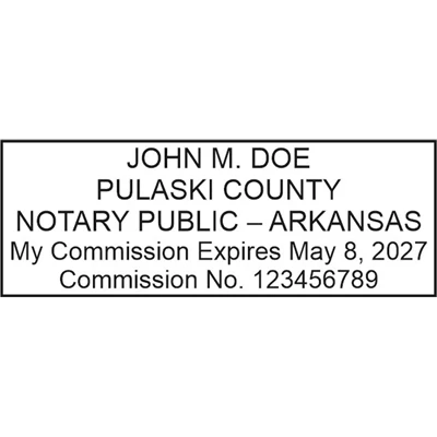 Notary Stamp - ML185 Pre-Ink Stamp - Arkansas