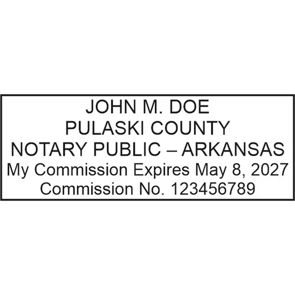 Notary Pocket Stamp 2773 - Arkansas
